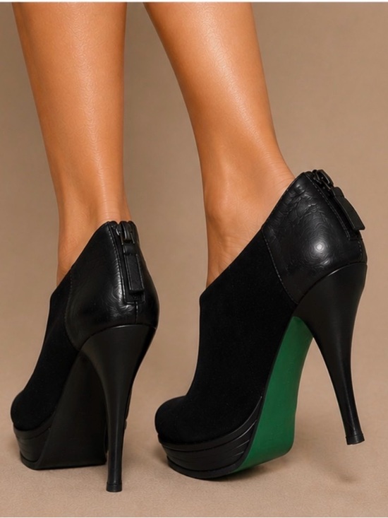 Donald J. Pliner Shoes - Lisa for Donald J Pliner Black Suede & Leather Platform Booties – Size 8M – MINT